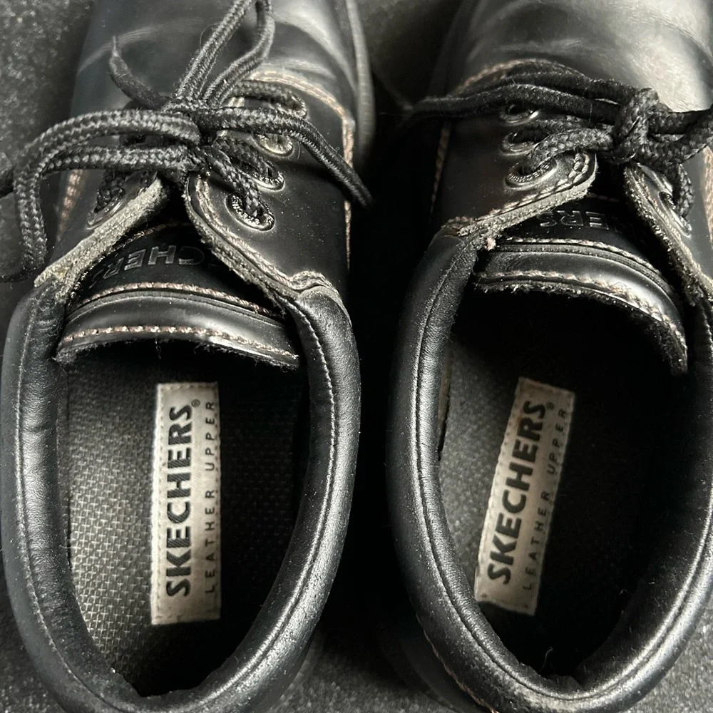 Skechers Men's Black Lace-Up Oxfords Vintage Jammers - Picture 15 of 16